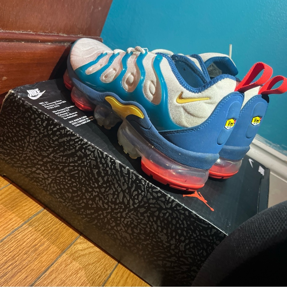 Nike Kids Blue and Red Sneakers